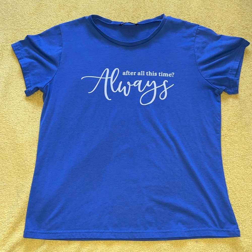 Blue harry potter shirt